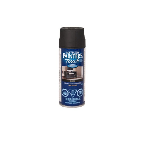 Spray Paint Semi-Gloss Black Rust-oleum 340g Painters Touch Multi-Purpose