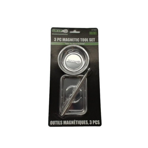 Magnetic Tool Set 3pc. w/2 Trays & Pickup Tool Grip