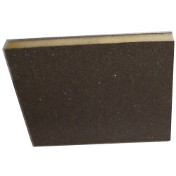 Sanding Sponge Foam 3.75x4.75"x1/2" 100 Grit Double Sided Seconds"