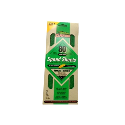 Sandpaper Speed Sheets 80 Grit 3-2/3 x 9