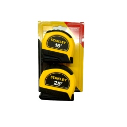 Tape Measures 2pk. 16' & 25' Stanley Leverlock (Break up  7.99, 11.99)