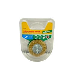 Wire Wheel Brush 2 Brass Wire Fine Wolfcraft"