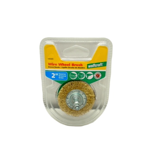 Wire Wheel Brush 2 Brass Wire Fine Wolfcraft