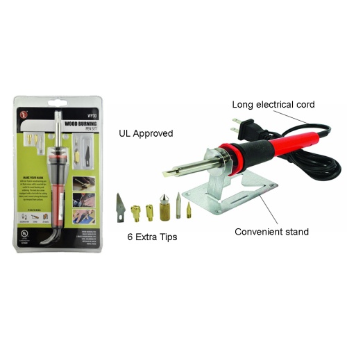 Wood Burning Pen Set 9pc.