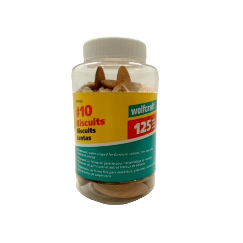 #10 Biscuits 125pk. Wolfcraft