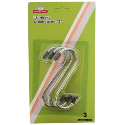 's' Hooks 3pcs Medium Size