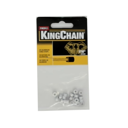 Aluminum Cable Stops 1/16 20pk. Kingchain Mibro