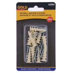Anchors - 18 pc drywall self drilling with screws