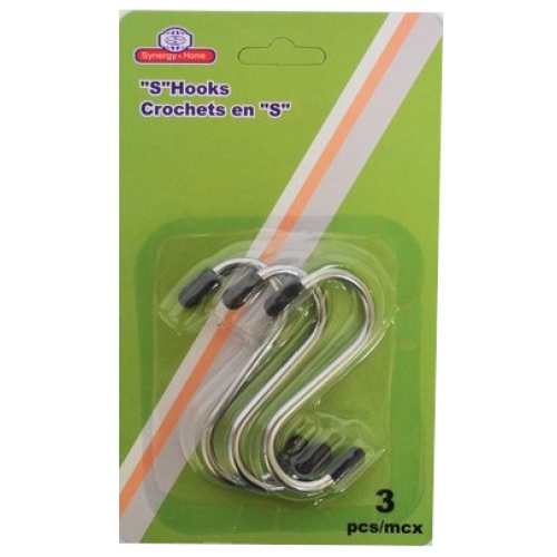 's' Hooks 3pcs Small Size