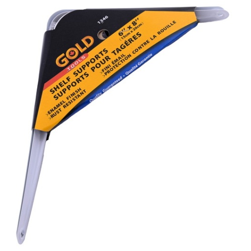 Bracket Shelf White 6 X 8