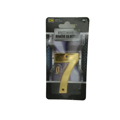 Brass House Number 7 3 inch