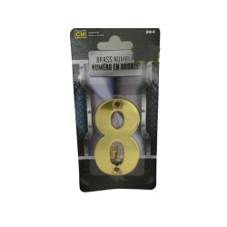 Brass House Number 8 3 inch