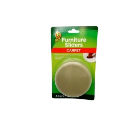 Carpet Furniture Sliders 3.5 Round 4pk. Duck"