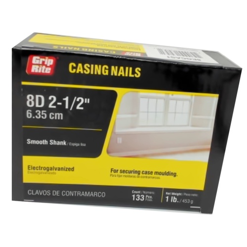 Casing Nails 8d 2-1/2 133pcs Smooth Shank