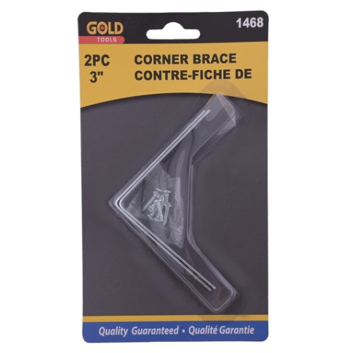 Corner brace with screws 3 2 pc
