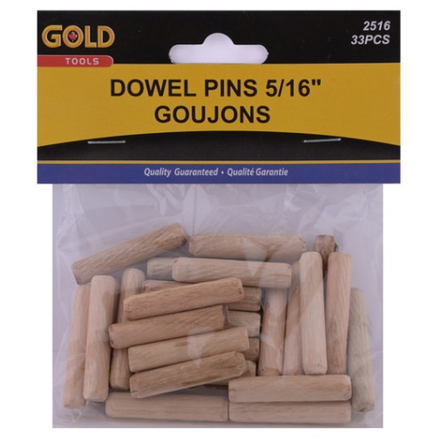 Dowel pins 5/16 inch 33 piece