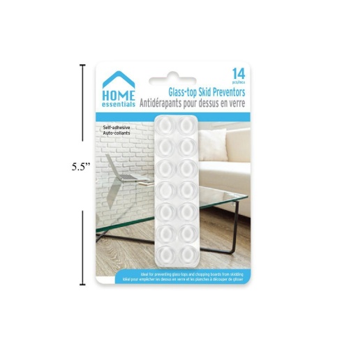 Glass-Top Skid Preventive 14pc. Home Essentials
