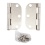 Hinge - door 3 nickel finish set of 2 w/screws