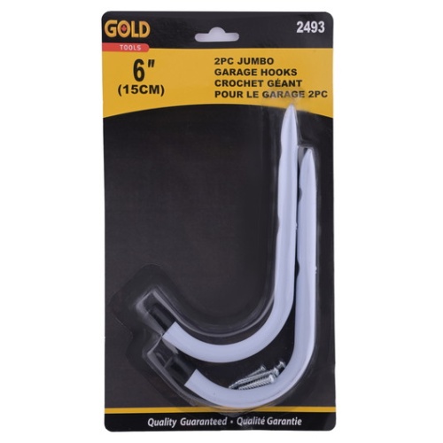 Hooks 2 pc 6 inch jumbo storage