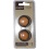 Knobs 2pk. Round Brass & Oak Finish Chapter