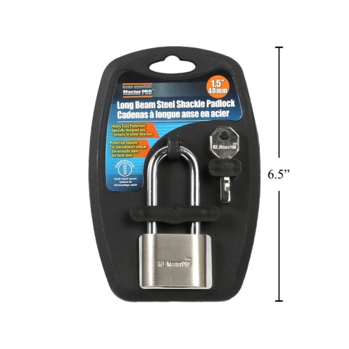 Padlock 40mm Long Beam Master Pro