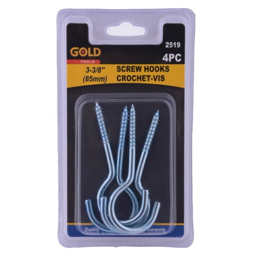 Screw hooks 4pc 85mm