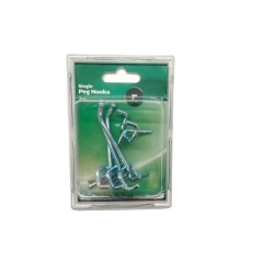Single Peg Hooks 2 4pk. Hillman"