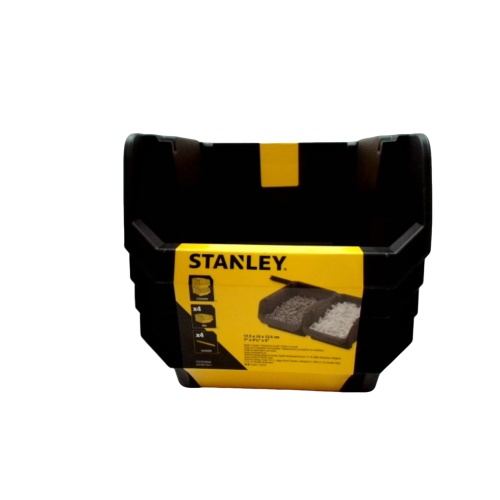 Storage Bins 4pk. 17.5 x 24 x 12.6cm Black Stackable Stanley