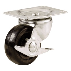 Caster 75mm Swivel With Brake 3 inch 175 lb. load capacity 9511