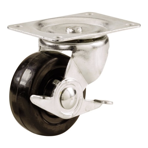 Caster 75mm Swivel With Brake 3 inch 175 lb. load capacity 9511