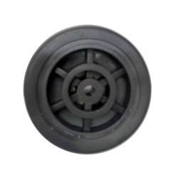 Rubber Wheel Black 2.5 1/4" ID"
