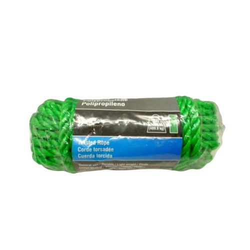 Twisted Rope Polypropylene 1/2 X 50' 1080lb Green Onward