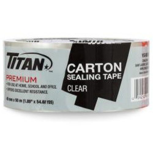 CLEAR TAPE INDIVIDUALLY WRAPPED 48mmx50m TITAN