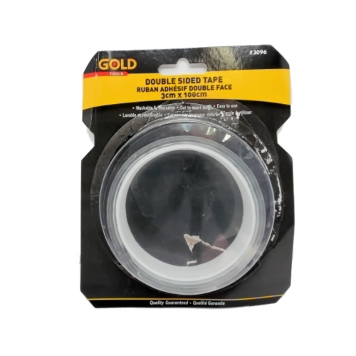 Double sided tape clear 3cm x 100cm washable and reusable