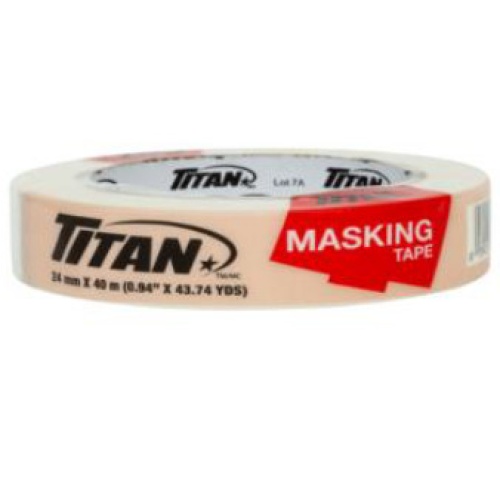 MASKING TAPE 24mm X 40m 48/CS TITAN