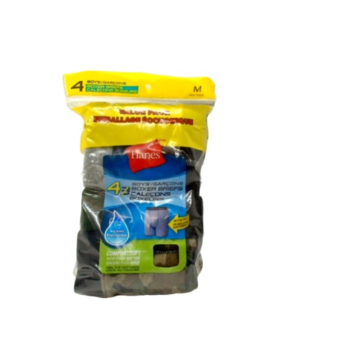 Boxer Briefs Boy's 4pk Cotton Core Comfortsoft Hanes