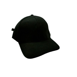 Ballcap Plain Black Adjustable