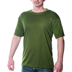 Military T-shirts Xlarge Olive Kwik Dry Short Sleeve