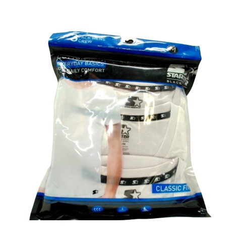 T-Shirt Men's 3pk. White Medium Classic Fit Cotton Rich Starter