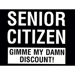 T-Shirt with print - Senior Citizen - XXL