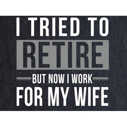 T-Shirt with print - Tried To Retire - L