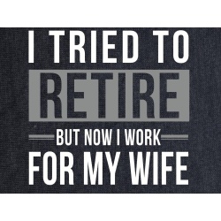 T-Shirt with print - Tried To Retire - M