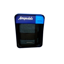 Aeropostal Trifold Wallet Black