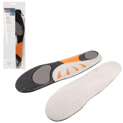 Gel insoles for Men, Polybag with card insert Bodico