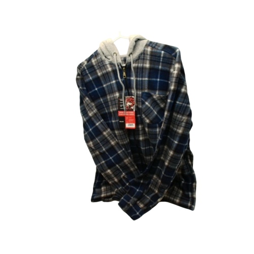 Plaid Hooded Jacket Polar Fleece Tru Fit Assorted(endcap) - each sold individually