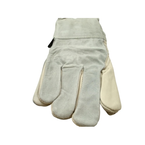 Grain Split Leather Work Gloves Medium Unlined Cuff