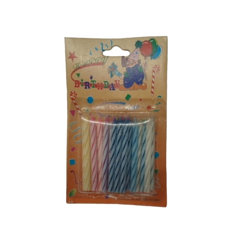 Birthday Candles 24pk. 2 Ass't Colours