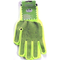 Yellow Neon Anti-Slip Grip Work Gloves