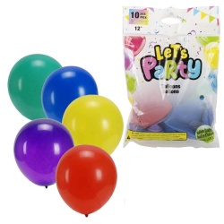 balloons 12 pack Assorted colours