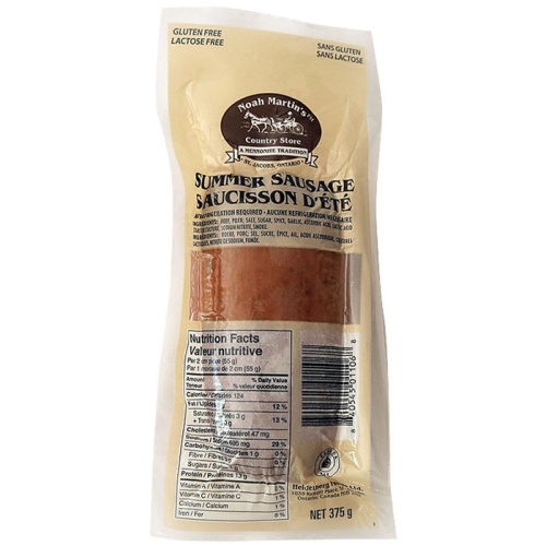 Summer Sausage 375g - Mini - Heidelberg Foods Ltd. Made in Canada